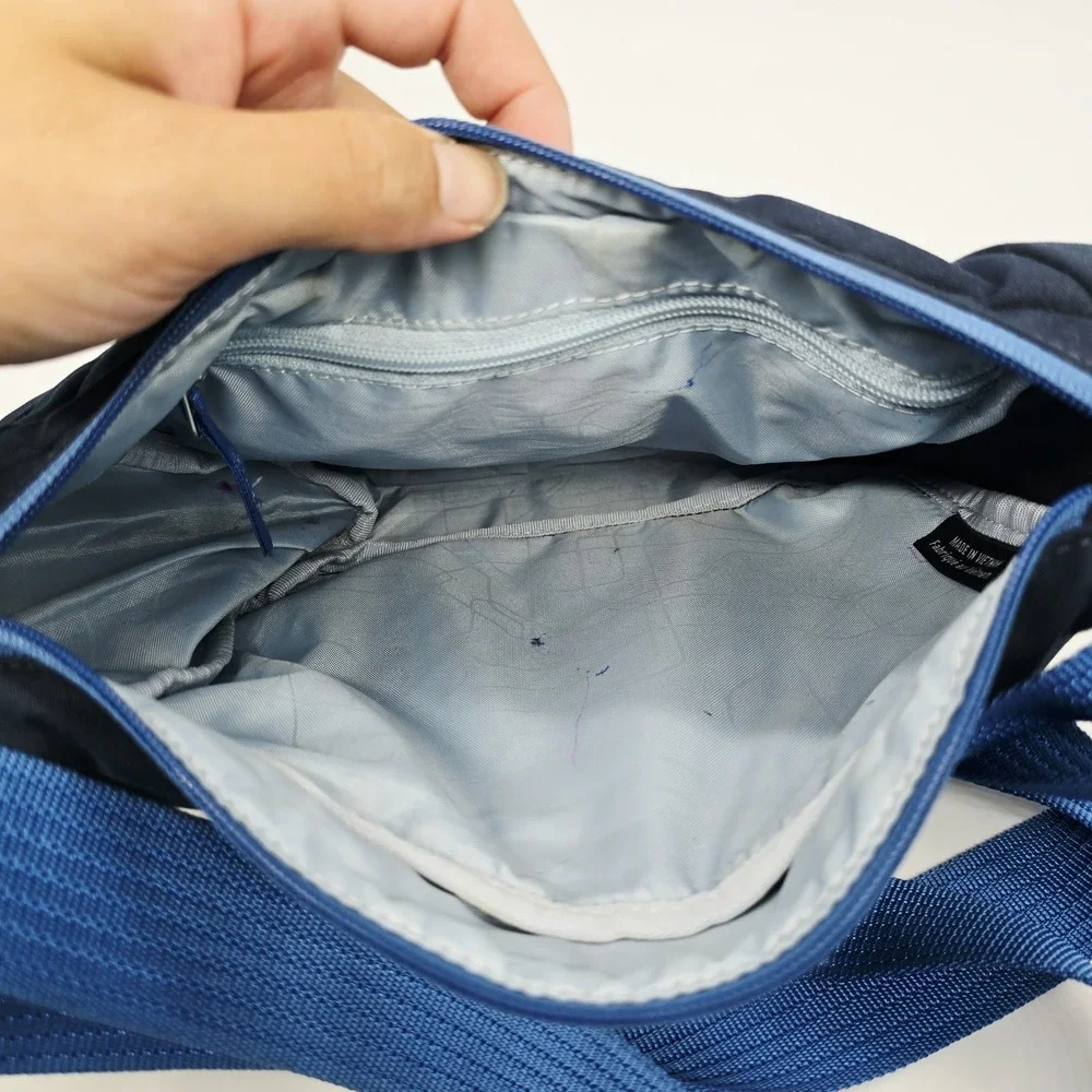 Osprey Flapjill Micro Shoulder Bag Zip Closure Adjustable Strap Blue Crossbody